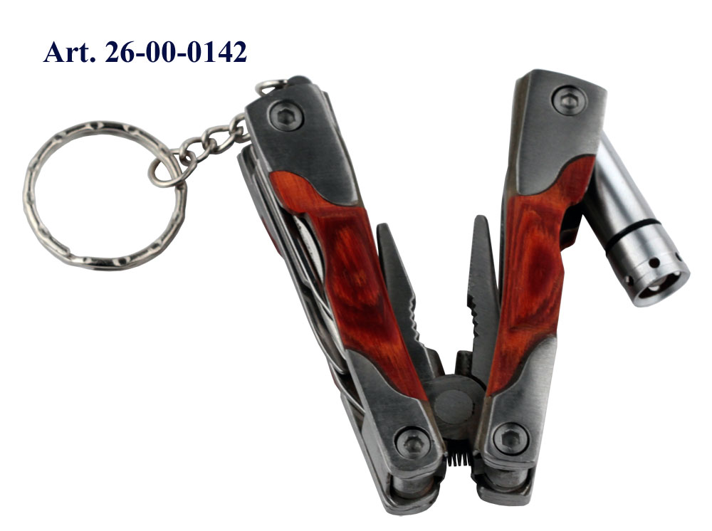 Нож 6 предметов с фонариком 9928W 9.5cm